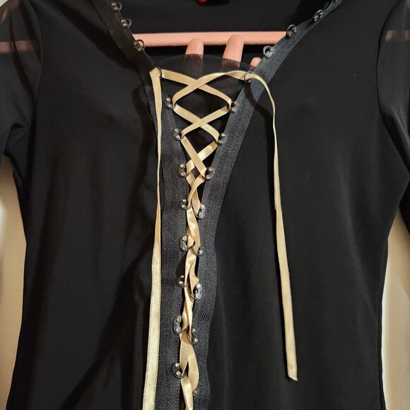 Vintage Amazing Gothic Renaissance Top - Picture 4 of 6